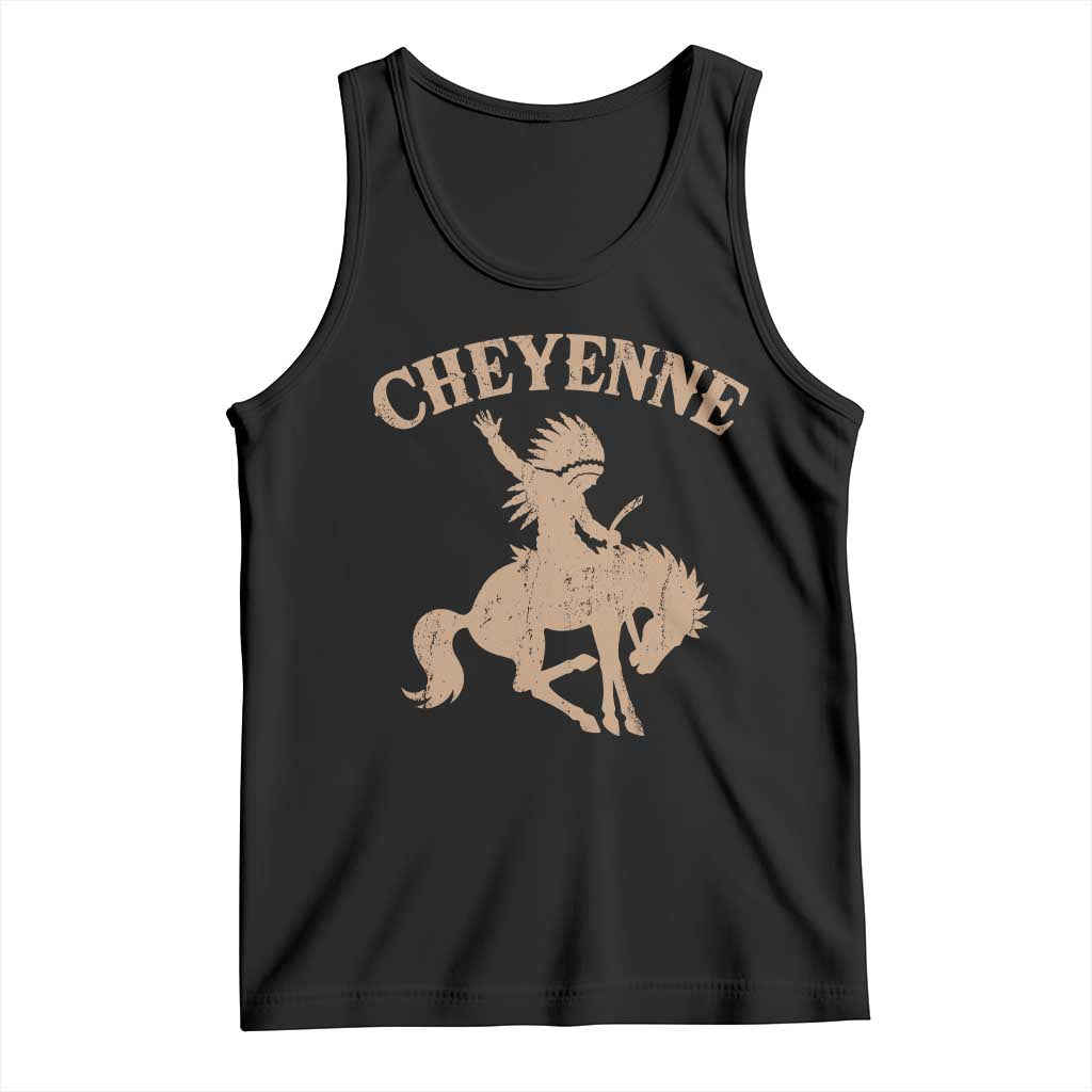 Cheyenne State Native American Cowboy Rodeo Tank Top TS11 Black Print Your Wear