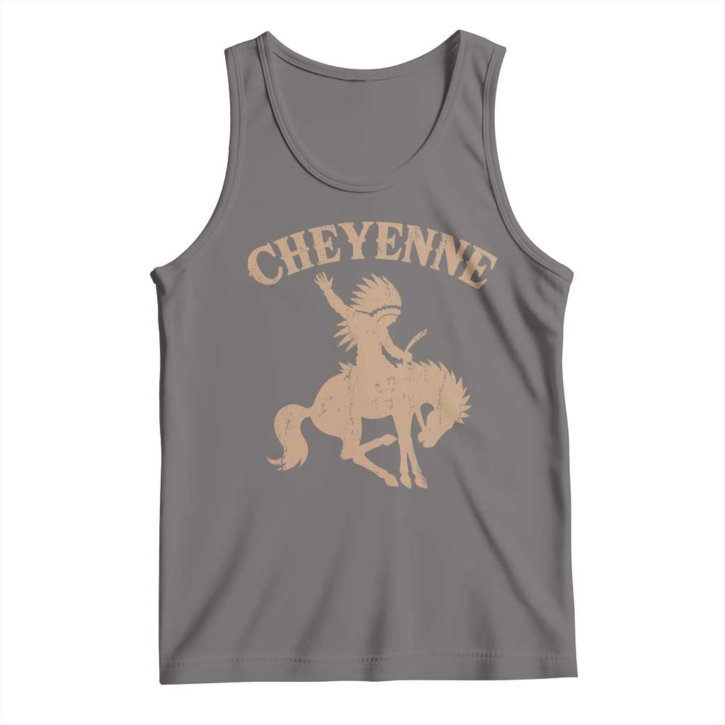 Cheyenne State Native American Cowboy Rodeo Tank Top TS11 Deep Heather Print Your Wear