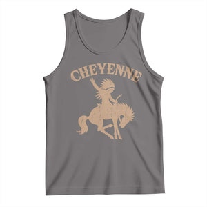 Cheyenne State Native American Cowboy Rodeo Tank Top TS11 Deep Heather Print Your Wear