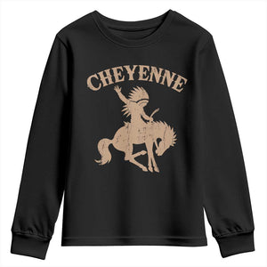Cheyenne State Native American Cowboy Rodeo Youth Sweatshirt TS11 Black Print Your Wear