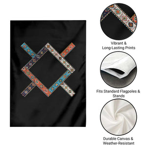 Northern Cheyenne Tribe Flag Montana Tribal Pattern Garden Flag TS11 Print Your Wear
