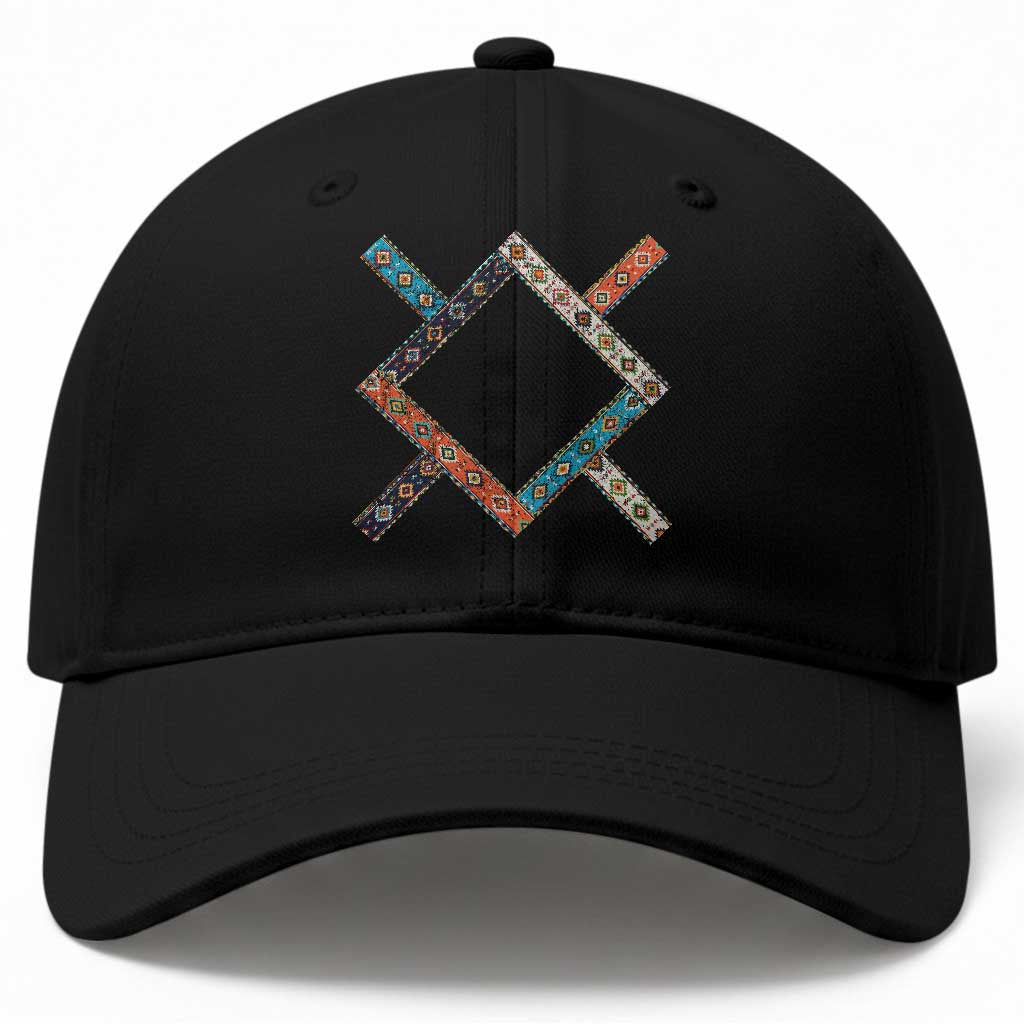 Northern Cheyenne Tribe Flag Montana Tribal Pattern Baseball Cap TS11 Print Your Wear