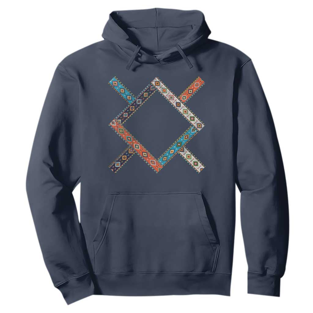 Northern Cheyenne Tribe Flag Montana Tribal Pattern Hoodie TS11 Navy Print Your Wear