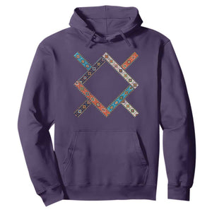 Northern Cheyenne Tribe Flag Montana Tribal Pattern Hoodie TS11 Purple Print Your Wear