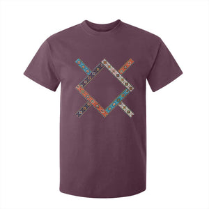 Northern Cheyenne Tribe Flag Montana Tribal Pattern T Shirt For Kid TS11 Maroon Print Your Wear