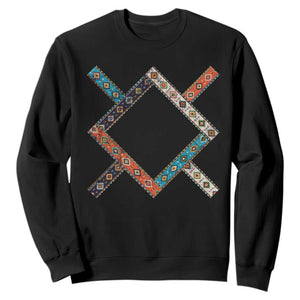 Northern Cheyenne Tribe Flag Montana Tribal Pattern Sweatshirt TS11 Black Print Your Wear