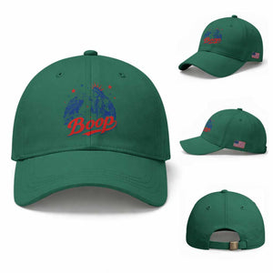 Boop Statue of Liberty and Eagle 4th of July Baseball Cap TS11 Baseball Cap Universal Fit Irish Green Print Your Wear