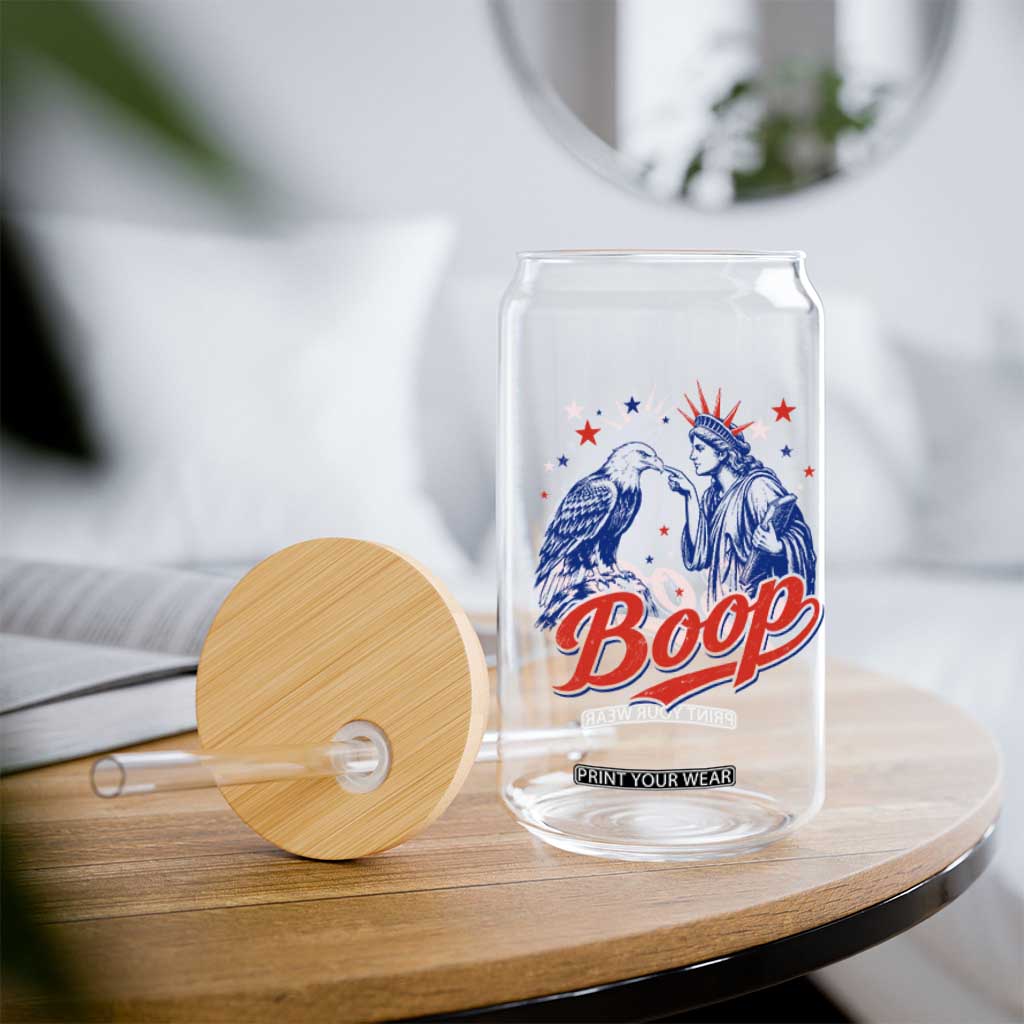 Boop Statue of Liberty and Eagle 4th of July Glass Can TS11 Print Your Wear