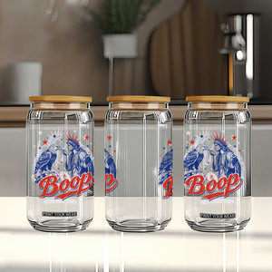 Boop Statue of Liberty and Eagle 4th of July Glass Can TS11 Print Your Wear