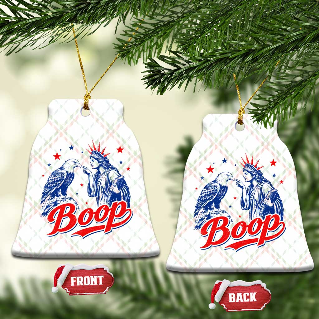 Boop Statue of Liberty and Eagle 4th of July Ceramic Ornament TS11 Print Your Wear