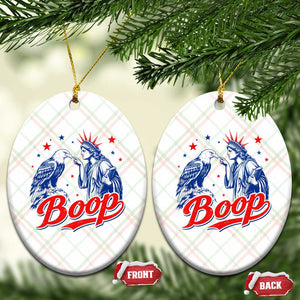 Boop Statue of Liberty and Eagle 4th of July Ceramic Ornament TS11 Print Your Wear