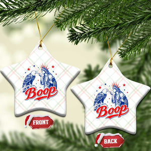 Boop Statue of Liberty and Eagle 4th of July Ceramic Ornament TS11 Print Your Wear