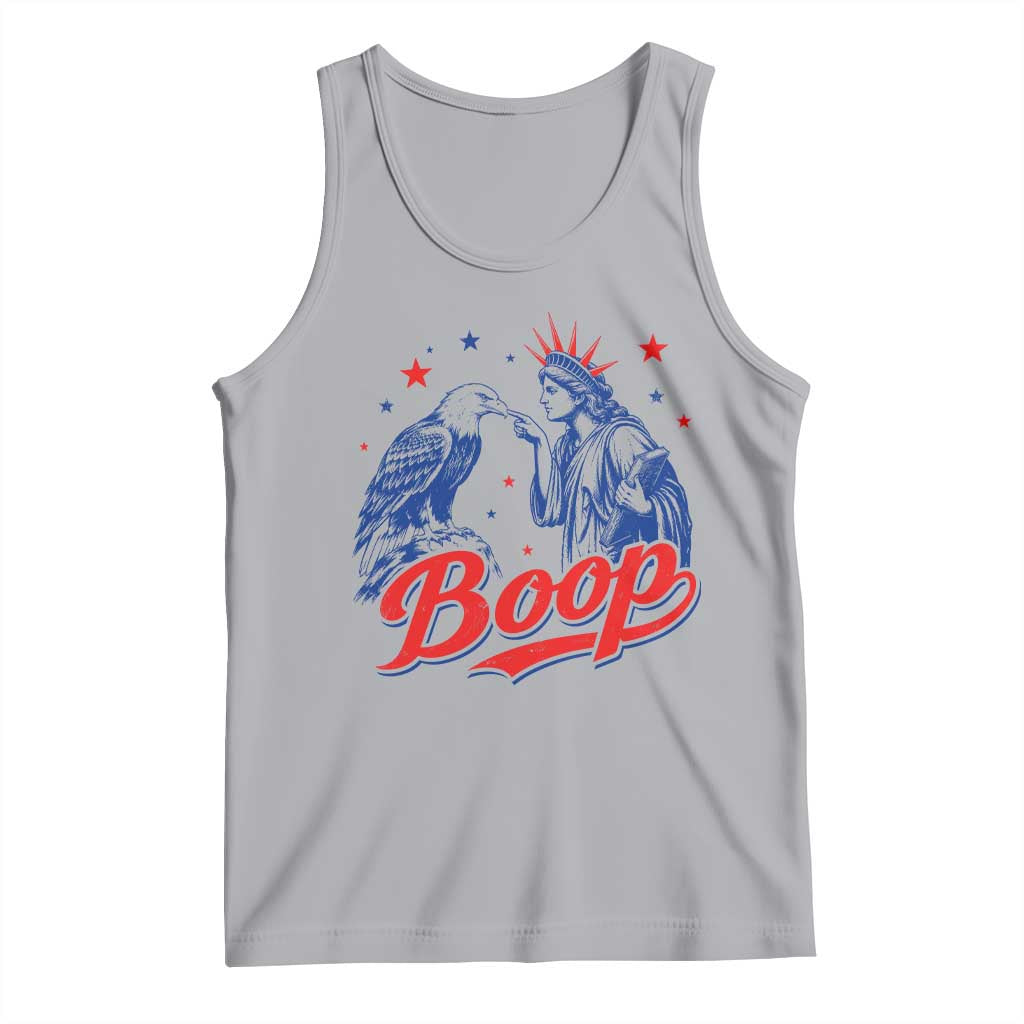 Boop Statue of Liberty and Eagle 4th of July Tank Top TS11 Athletic Heather Print Your Wear