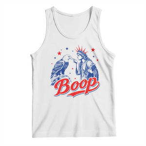 Boop Statue of Liberty and Eagle 4th of July Tank Top TS11 White Print Your Wear