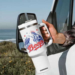 Boop Statue of Liberty and Eagle 4th of July Tumbler With Handle TS11 Print Your Wear