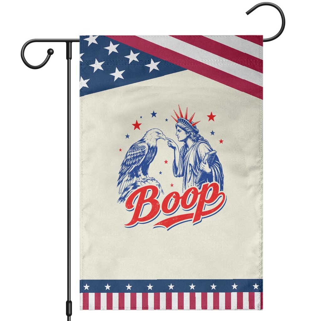 Boop Statue of Liberty and Eagle 4th of July Patriotic Garden Flag TS11 Modern Beige Blue Print Your Wear