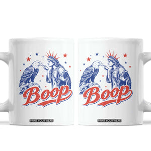 Boop Statue of Liberty and Eagle 4th of July Coffee Mug TS11 White Print Your Wear