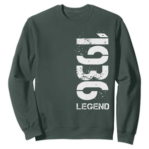 Vintage 1936 Legend Sweatshirt 90th Birthday Gifts Special Milestone TS11 Dark Forest Green Print Your Wear