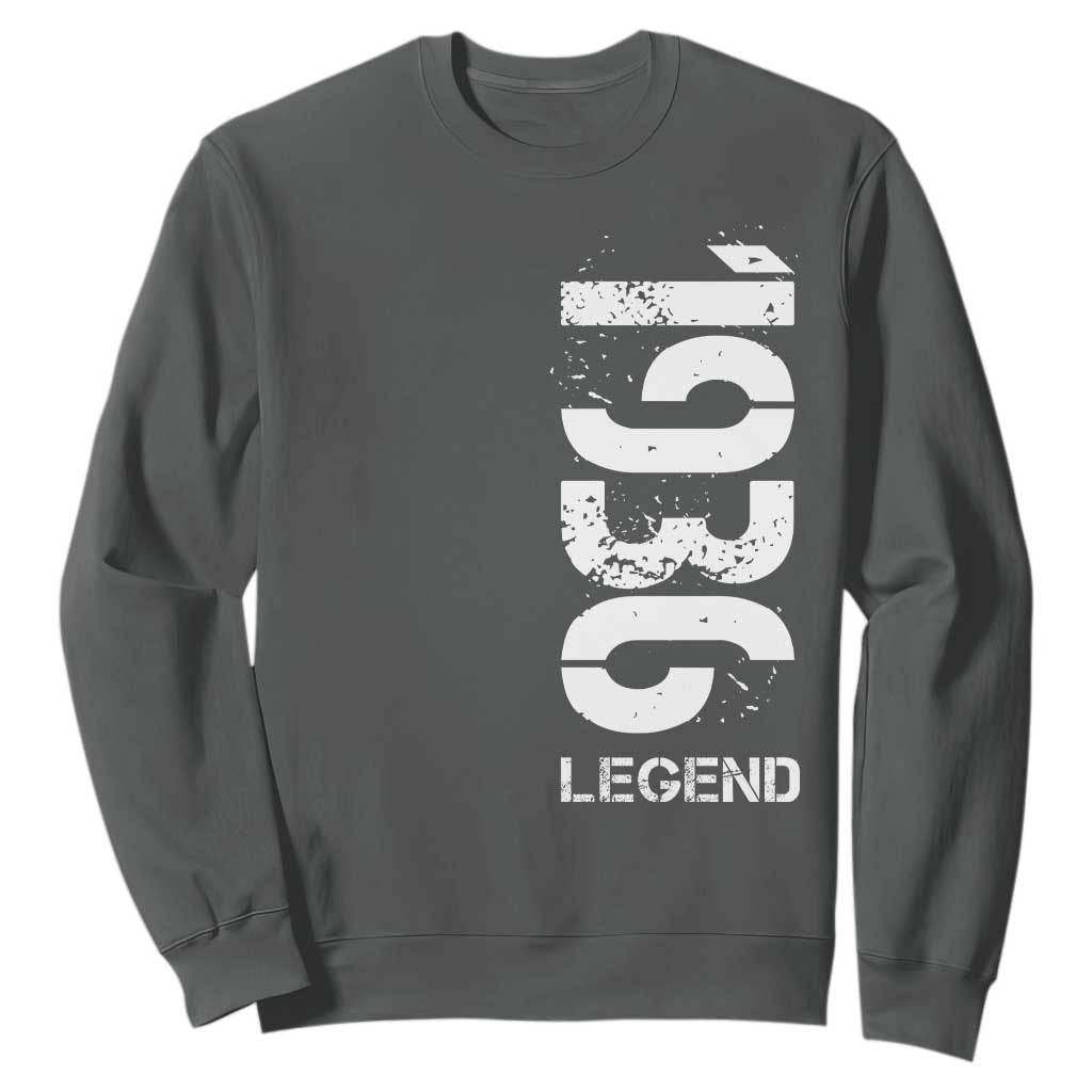 Vintage 1936 Legend Sweatshirt 90th Birthday Gifts Special Milestone TS11 Dark Heather Print Your Wear