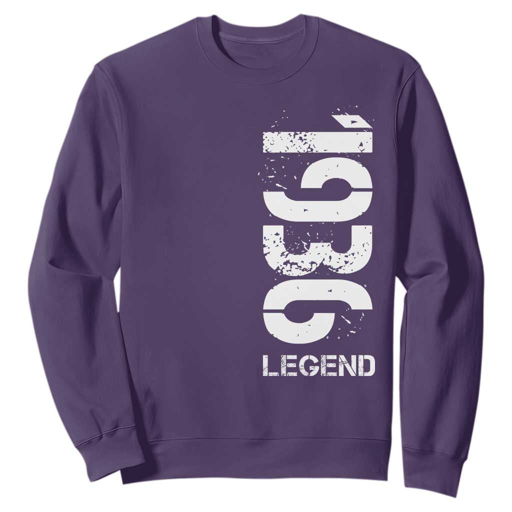 Vintage 1936 Legend Sweatshirt 90th Birthday Gifts Special Milestone TS11 Purple Print Your Wear