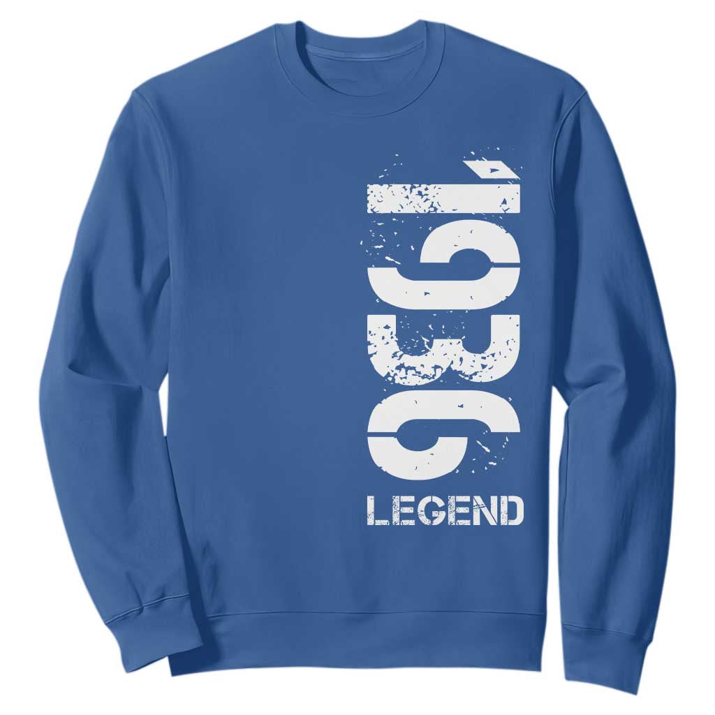 Vintage 1936 Legend Sweatshirt 90th Birthday Gifts Special Milestone TS11 Royal Blue Print Your Wear