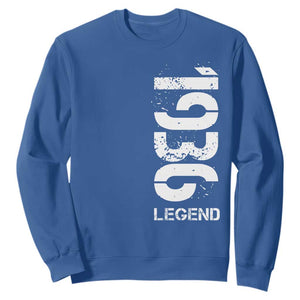 Vintage 1936 Legend Sweatshirt 90th Birthday Gifts Special Milestone TS11 Royal Blue Print Your Wear