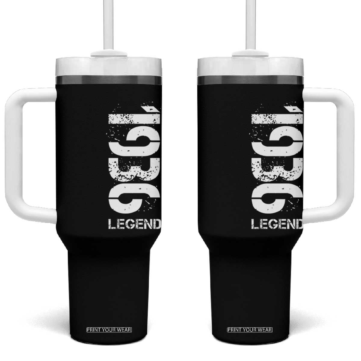 Vintage 1936 Legend Tumbler With Handle 90th Birthday Gifts Special Milestone TS11 One Size: 40 oz Black Print Your Wear