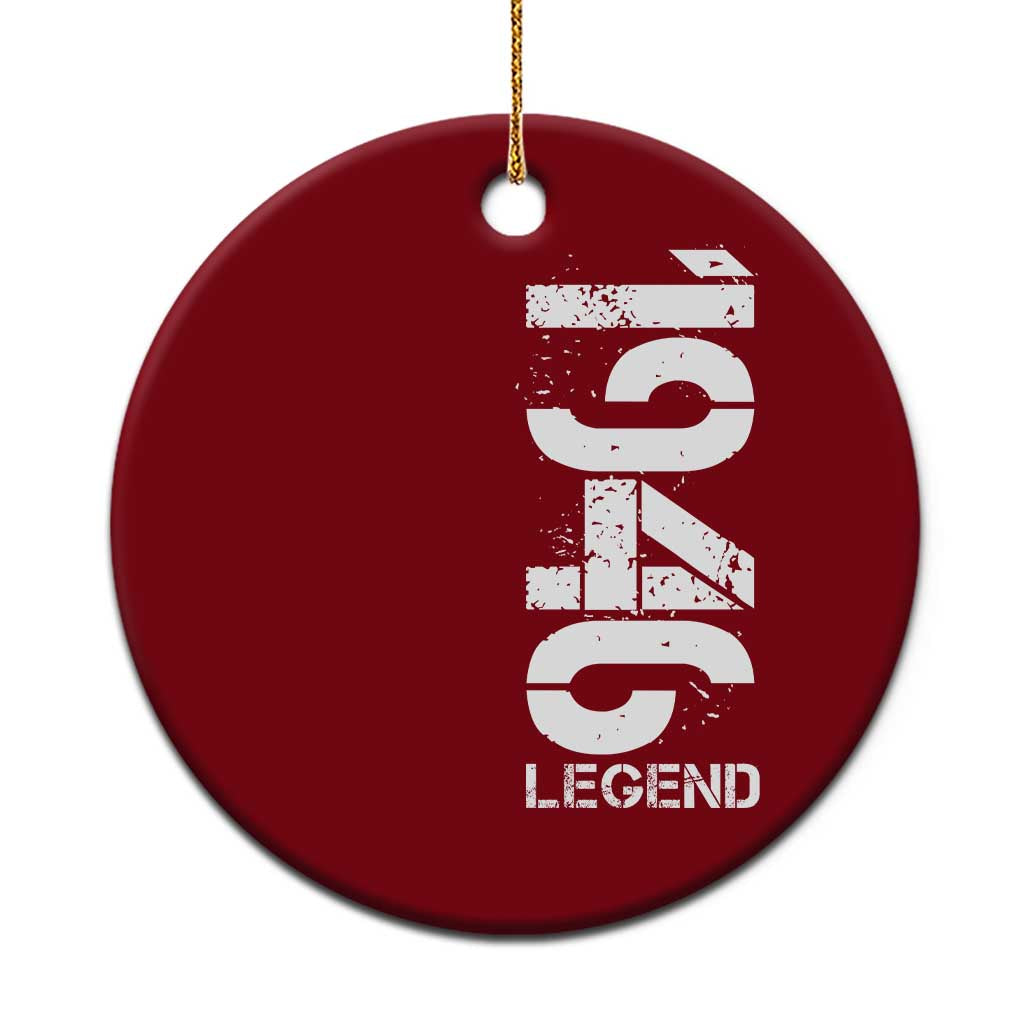 Vintage 1946 Legend Ceramic Ornament 80th Birthday Gifts Special Milestone TS11 1pc Red Print Your Wear