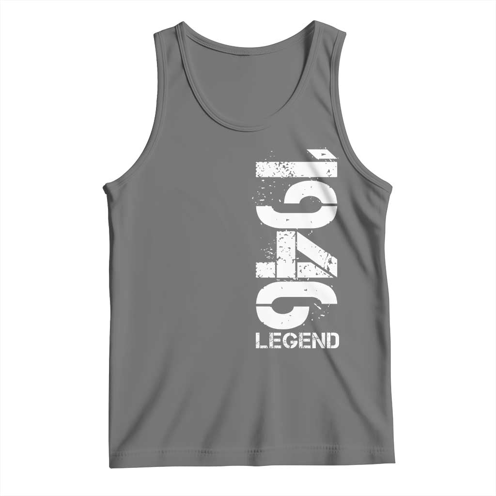 Vintage 1946 Legend Tank Top 80th Birthday Gifts Special Milestone TS11 Black Heather Print Your Wear