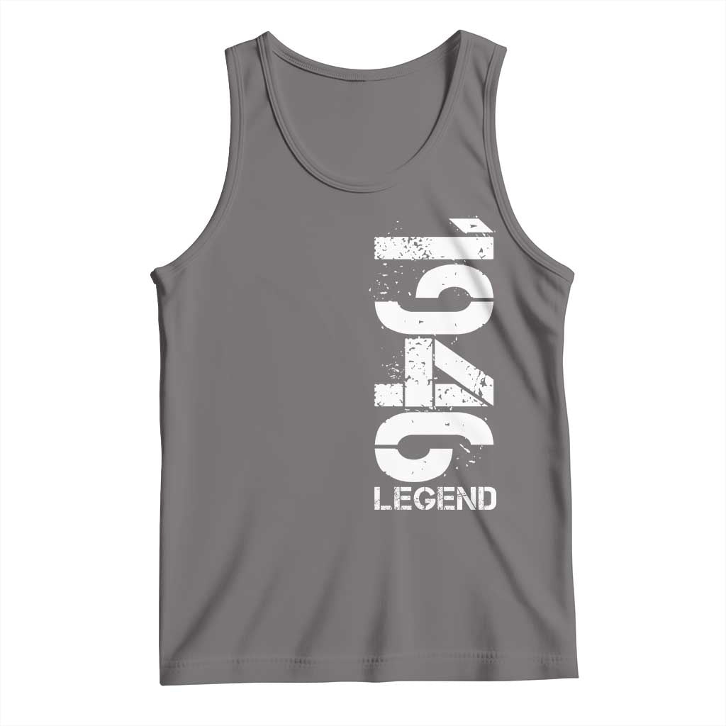 Vintage 1946 Legend Tank Top 80th Birthday Gifts Special Milestone TS11 Deep Heather Print Your Wear