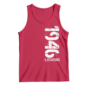 Vintage 1946 Legend Tank Top 80th Birthday Gifts Special Milestone TS11 Red Print Your Wear