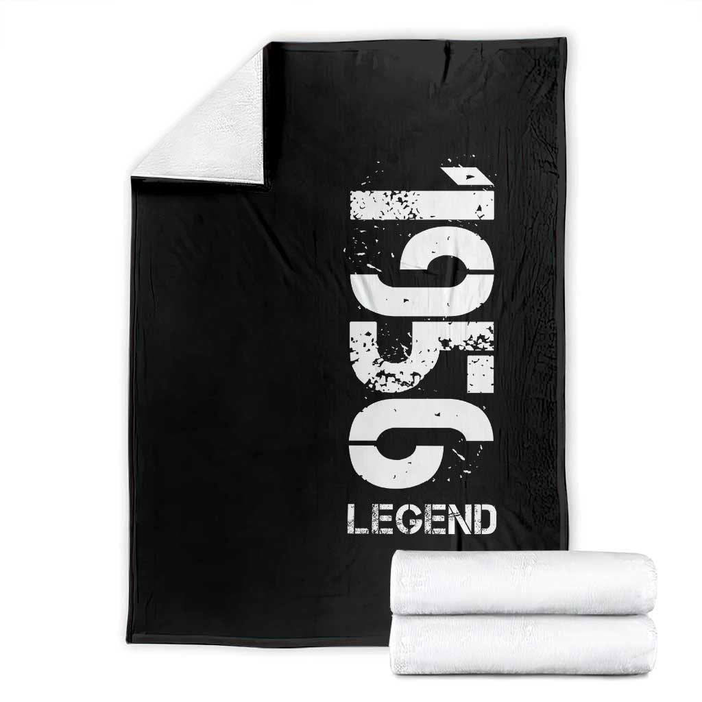Vintage 1956 Legend Throw Blanket 70th Birthday Gifts Special Milestone TS11 Black Print Your Wear