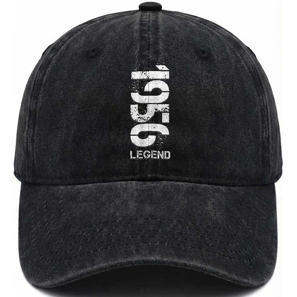 Vintage 1956 Legend Washed Cotton Baseball Cap 70th Birthday Gifts Special Milestone TS11 Print Your Wear