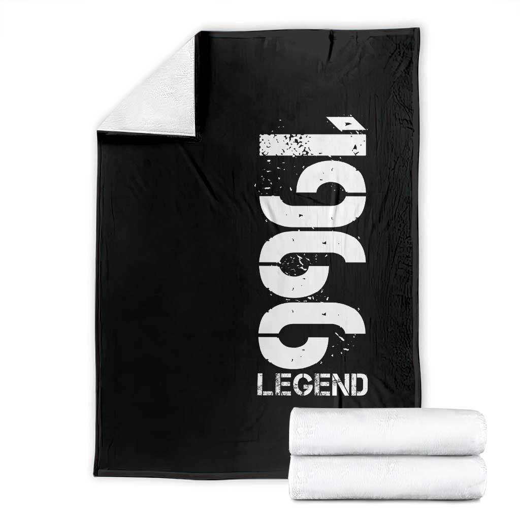 Vintage 1966 Legend Throw Blanket 60th Birthday Gifts Special Milestone TS11 Black Print Your Wear