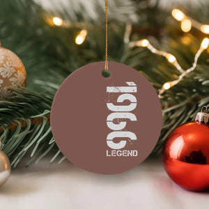Vintage 1966 Legend Ceramic Ornament 60th Birthday Gifts Special Milestone TS11 1pc Mocha Print Your Wear