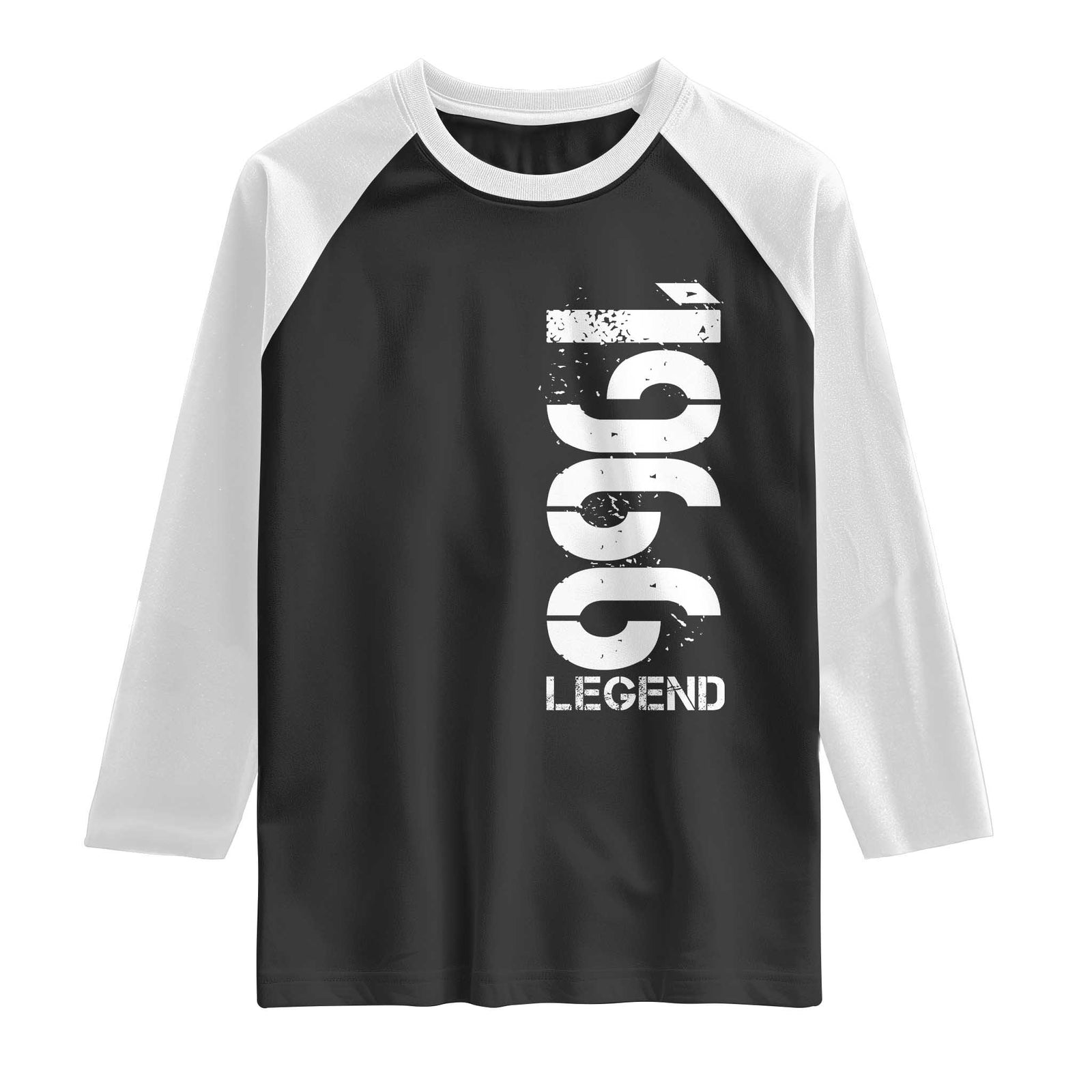 Vintage 1966 Legend Raglan Shirt 60th Birthday Gifts Special Milestone TS11 Black White Print Your Wear
