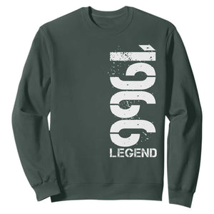 Vintage 1966 Legend Sweatshirt 60th Birthday Gifts Special Milestone TS11 Dark Forest Green Print Your Wear
