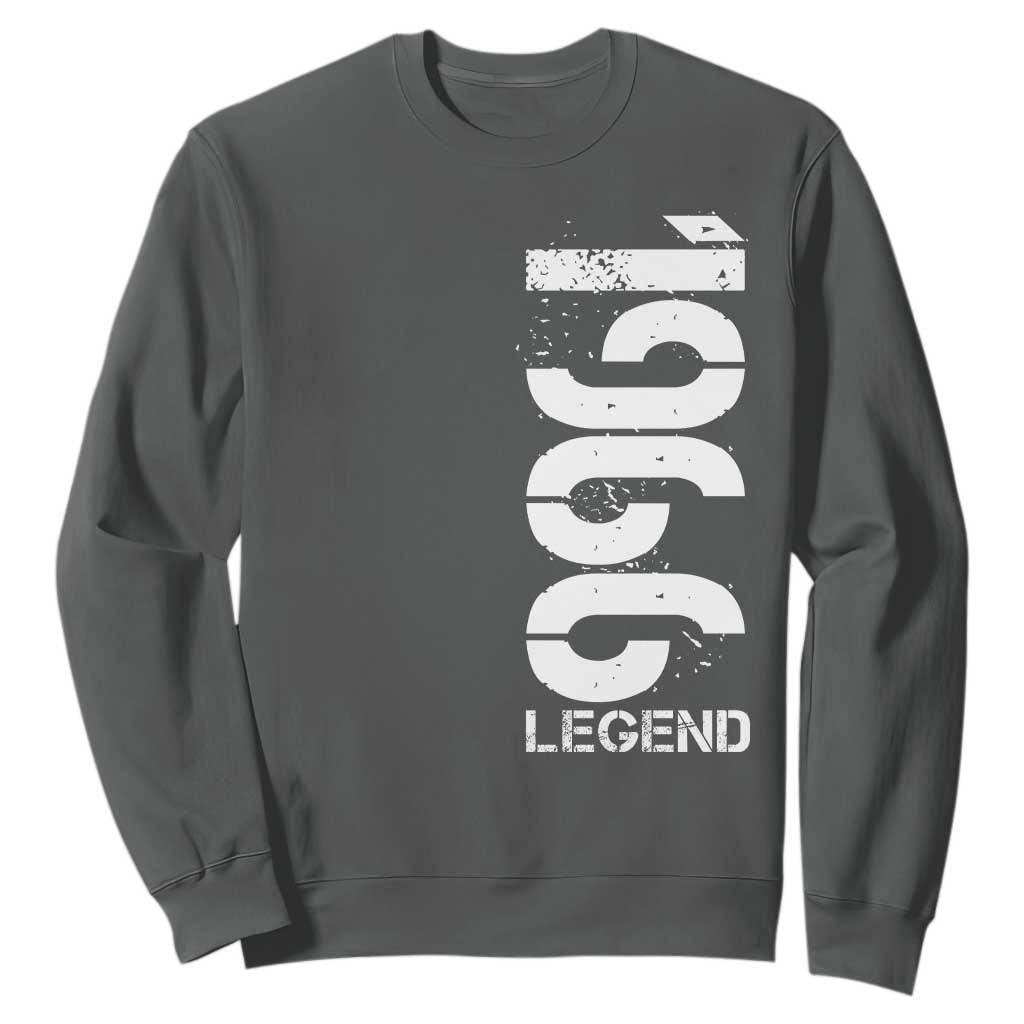 Vintage 1966 Legend Sweatshirt 60th Birthday Gifts Special Milestone TS11 Dark Heather Print Your Wear