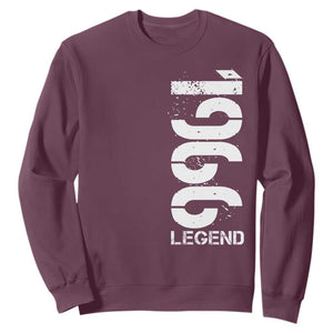 Vintage 1966 Legend Sweatshirt 60th Birthday Gifts Special Milestone TS11 Maroon Print Your Wear