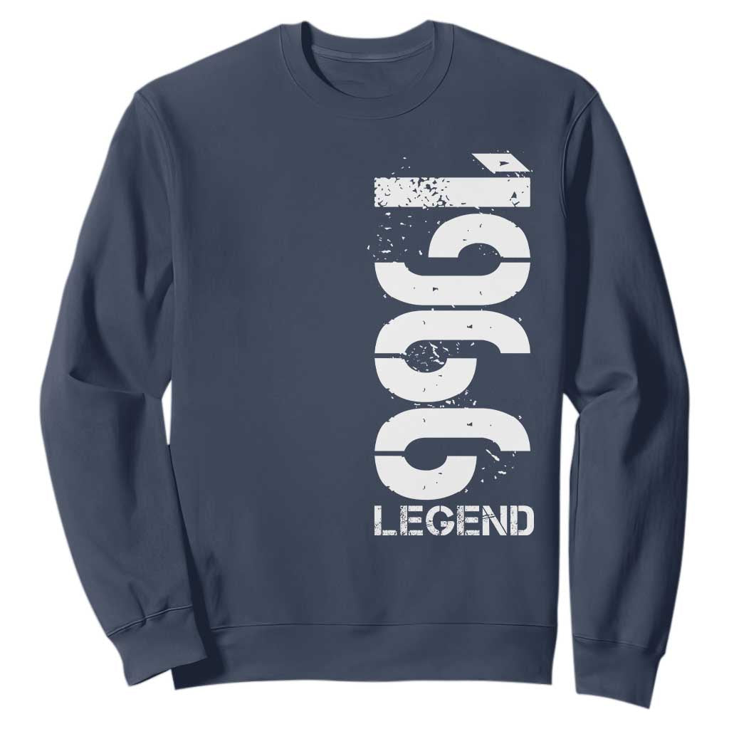Vintage 1966 Legend Sweatshirt 60th Birthday Gifts Special Milestone TS11 Navy Print Your Wear