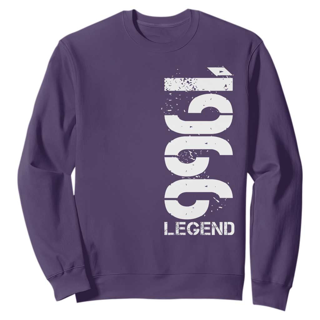 Vintage 1966 Legend Sweatshirt 60th Birthday Gifts Special Milestone TS11 Purple Print Your Wear