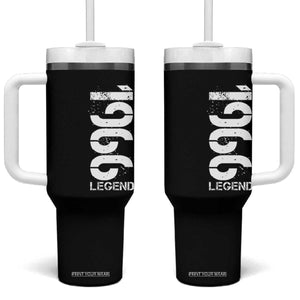 Vintage 1966 Legend Tumbler With Handle 60th Birthday Gifts Special Milestone TS11 One Size: 40 oz Black Print Your Wear