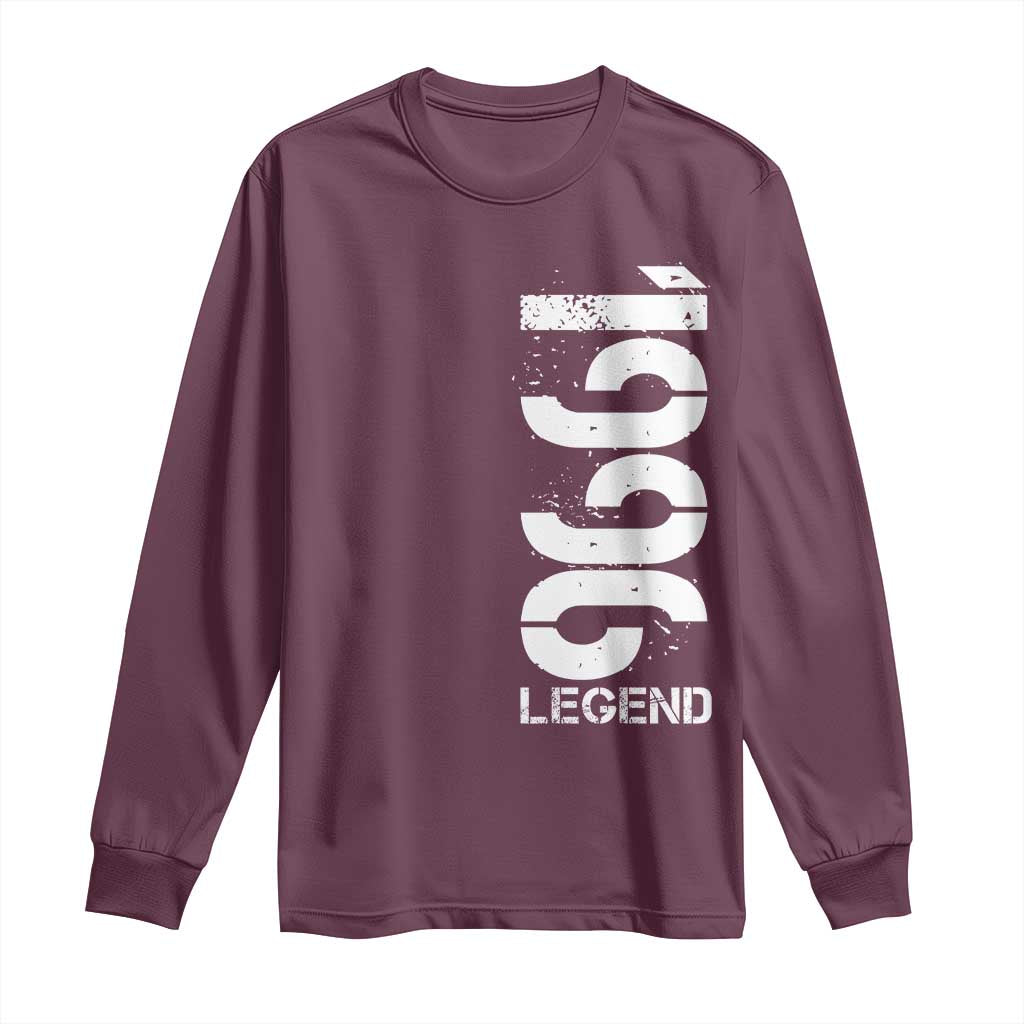 Vintage 1996 Legend Long Sleeve Shirt 30th Birthday Gifts Special Milestone TS11 Maroon Print Your Wear