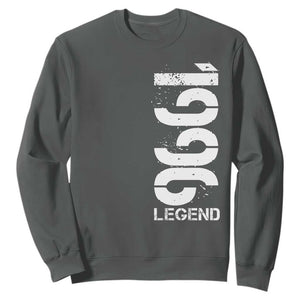 Vintage 1996 Legend Sweatshirt 30th Birthday Gifts Special Milestone TS11 Dark Heather Print Your Wear