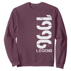 Vintage 1996 Legend Sweatshirt 30th Birthday Gifts Special Milestone TS11 Maroon Print Your Wear
