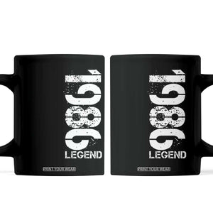 Vintage 1986 Legend Coffee Mug 40th Birthday Gifts Special Milestone TS11 Black Print Your Wear