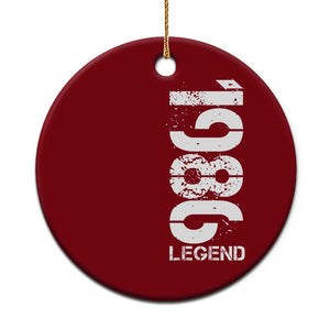 Vintage 1986 Legend Ceramic Ornament 40th Birthday Gifts Special Milestone TS11 1pc Red Print Your Wear