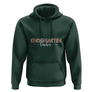 Kindergarten Teacher Hoodie First Day Of School Boho Style TS11 Dark Forest Green Print Your Wear