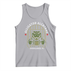 Funny Aligator Alcatraz Everglades Tank Top Alligator Prison Alligatraz Meme TS11 Athletic Heather Print Your Wear
