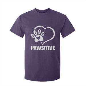 Funny Stay Pawsitive T Shirt For Kid Cat Dog Lover Positive Vibes TS11 Purple Print Your Wear